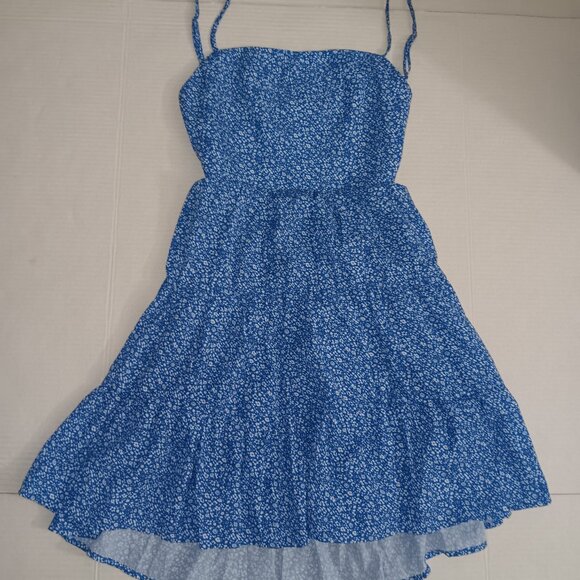 HELLO MOLLY SPAGHETTI STRAP FLORAL OPEN BACK TIERED DRESS - Picture 8 of 13